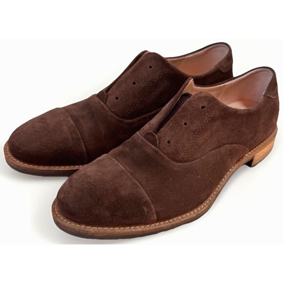 ECCO Loafer Size 8 Women's Sartorelle 25‎ Tailored Slip-On Brown Leather - Picture 1 of 12